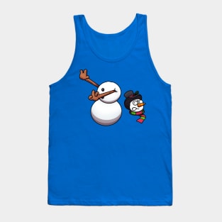 Funny Snowman Lost His Head Tank Top